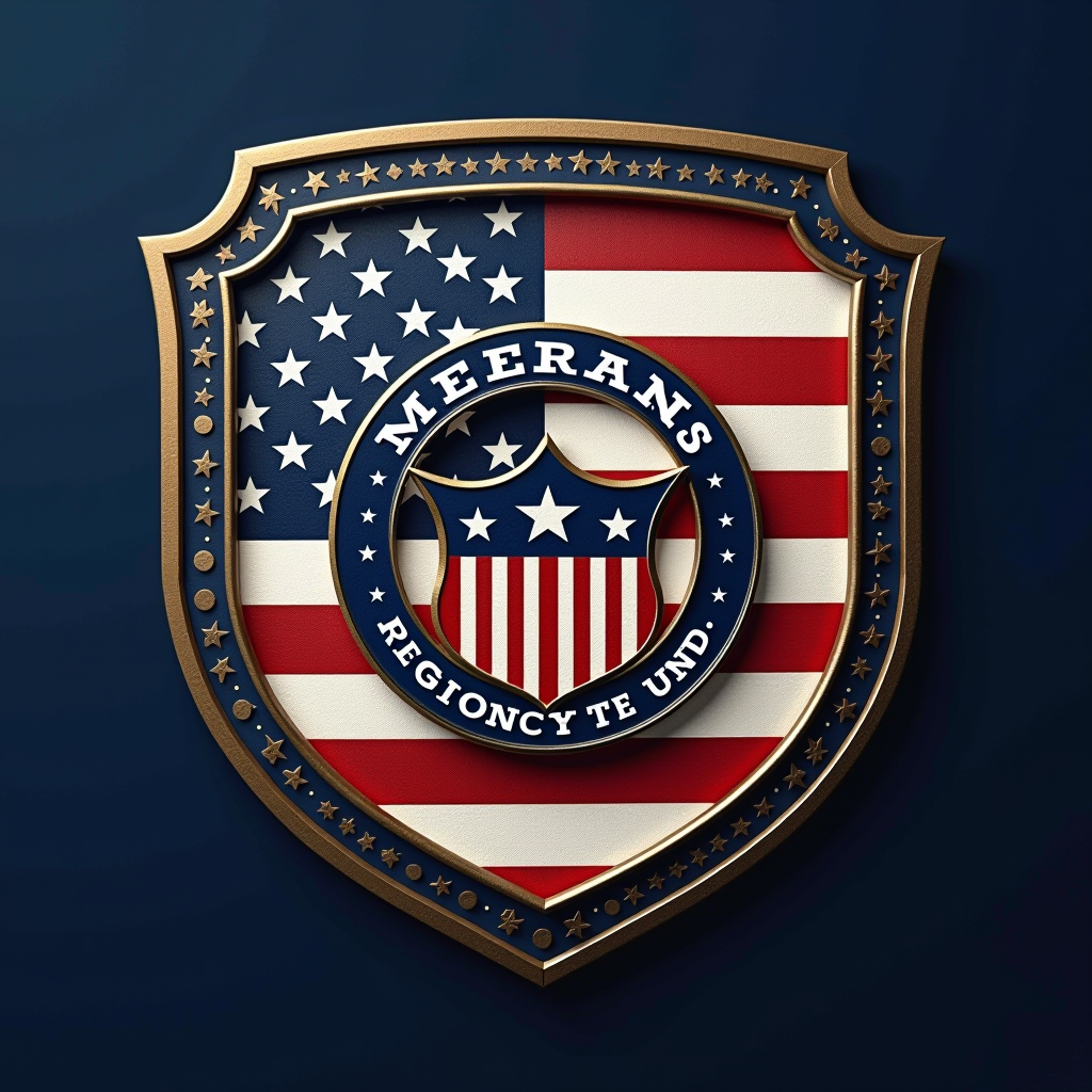 Veterans Assistance Fund Inc logo featuring patriotic colors and military insignia symbolizing support for veterans