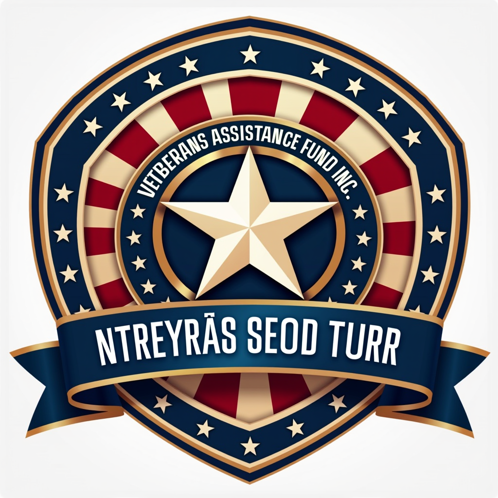 Veterans Assistance Fund Inc logo featuring patriotic colors and military insignia symbolizing support for veterans